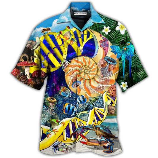 Hawaiian Shirt / Adults / S Biology Is My Jam And I Love It - Hawaiian Shirt - Reefox