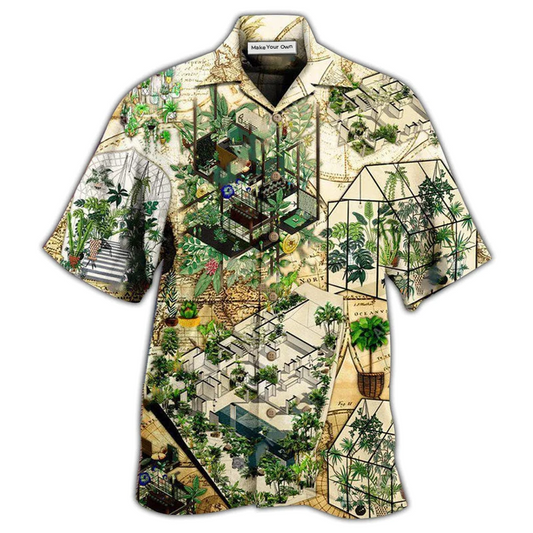 Hawaiian Shirt / Adults / S Gardening Nature Good Architecture Lets Nature - Hawaiian Shirt - Reefox
