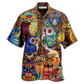 Hawaiian Shirt / Adults / S Owl Full Color Love Cool - Hawaiian Shirt - Reefox