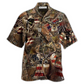 Hawaiian Shirt / Adults / S Hunting Deer Loves Forest America - Hawaiian Shirt - Reefox