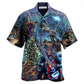 Hawaiian Shirt / Adults / S Skull Playing Rock Party Music - Hawaiian Shirt - Reefox