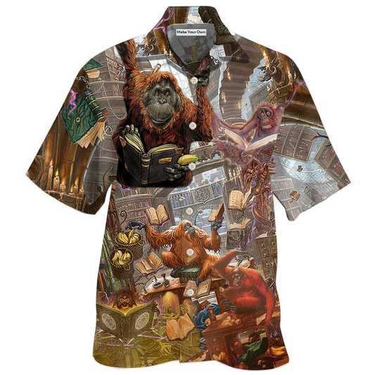 Hawaiian Shirt / Adults / S Book Librarian Funny Style - Hawaiian Shirt - Reefox