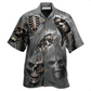 Hawaiian Shirt / Adults / S Skull What Scares You Excites Me - Hawaiian Shirt - Reefox