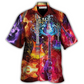 Hawaiian Shirt / Adults / S Guitar Lover Acoustic Beautiful Colorful - Hawaiian Shirt - Reefox