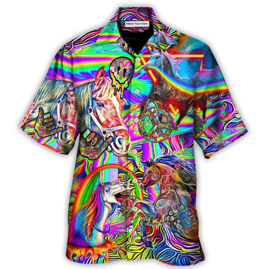 Hawaiian Shirt / Adults / S Hippie Horse Run For You - Hawaiian Shirt - Reefox