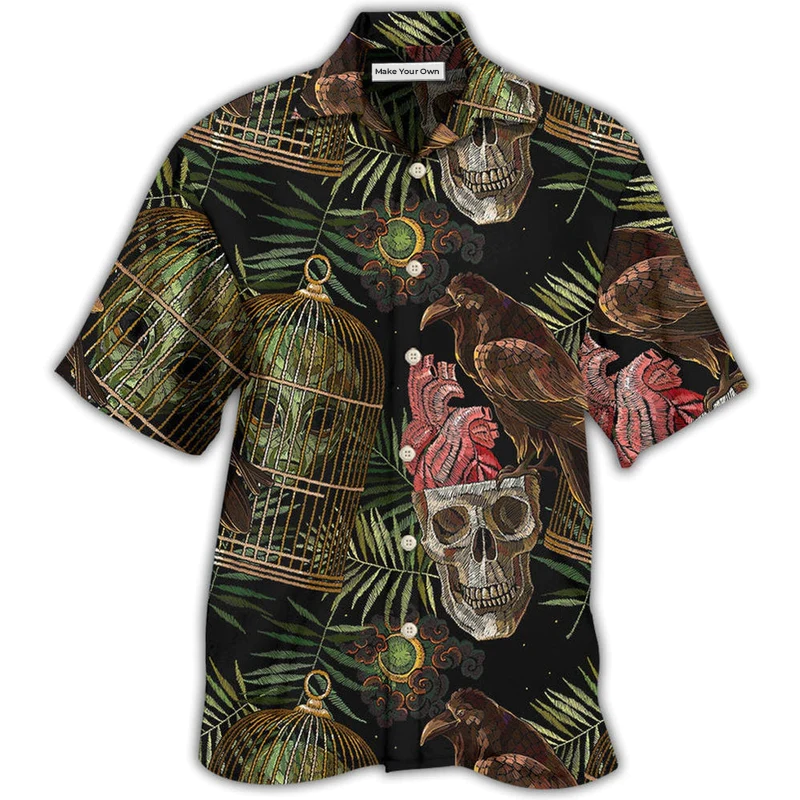 Hawaiian Shirt / Adults / S Skull Alien So Cool - Hawaiian Shirt - Reefox