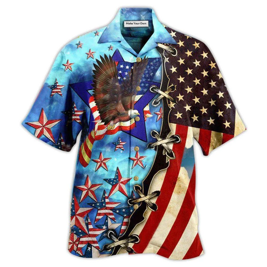 Hawaiian Shirt / Adults / S America Only In The Darkness Can You See The Stars In The Sky - Hawaiian Shirt - Reefox
