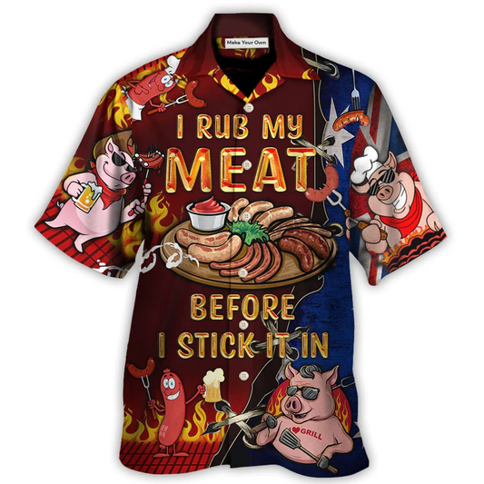 Food I Rub My Meat Australian - Hawaiian Shirt - Reefox