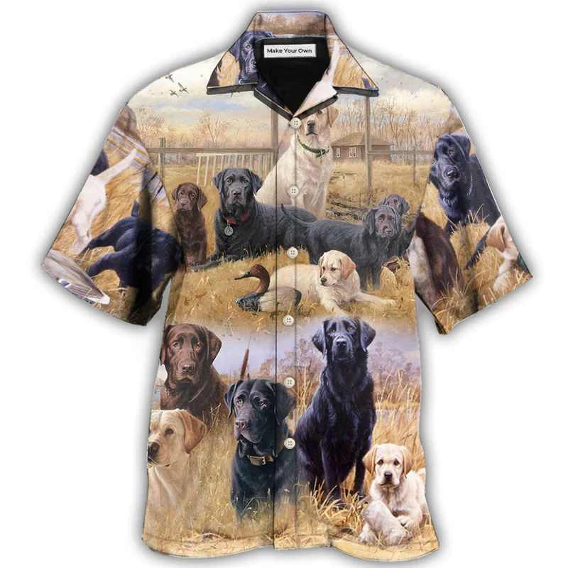 Hawaiian Shirt / Adults / S Labrador Retriever Hunting Dog Lovely - Hawaiian Shirt - Reefox