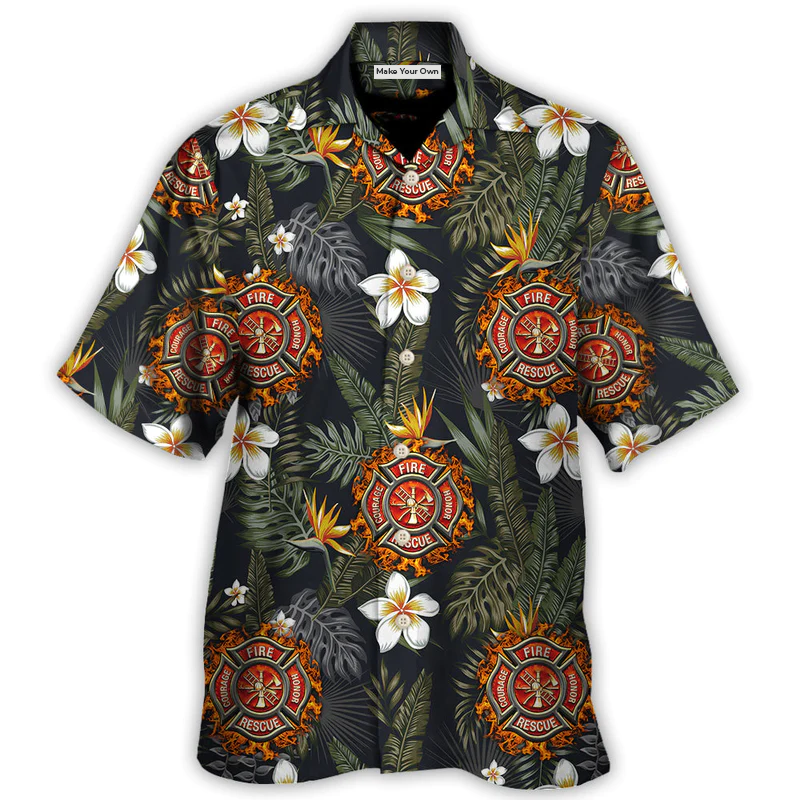 Firefighter Lover Tropical Style - Hawaiian Shirt - Reefox
