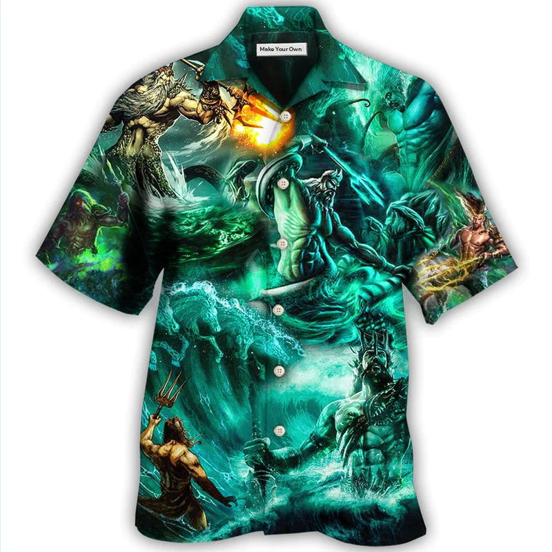 Poseidon The God of Seas Style - Hawaiian Shirt - Reefox