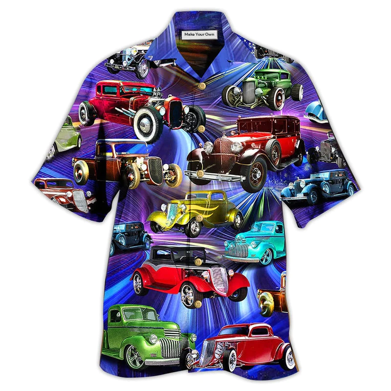 Hawaiian Shirt / Adults / S Car Green Red To Dream Stunning Style - Hawaiian Shirt - Reefox