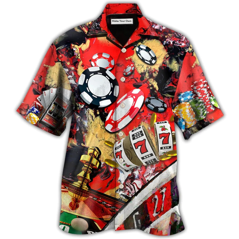 Hawaiian Shirt / Adults / S Gambling Casino Gambling Style - Hawaiian Shirt - Reefox