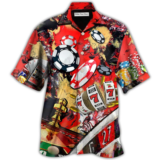 Hawaiian Shirt / Adults / S Gambling Casino Gambling Style - Hawaiian Shirt - Reefox
