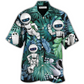 Hawaiian Shirt / Adults / S Robot Tropical Leaf So Excited - Hawaiian Shirt - Reefox
