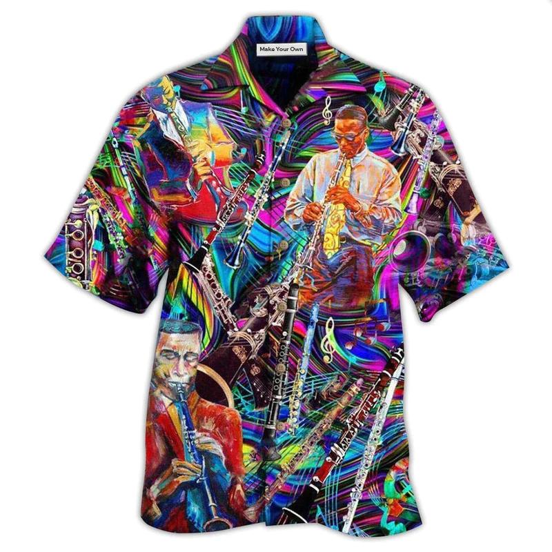 Hawaiian Shirt / Adults / S Flute Music Melodies In Your Breathe - Hawaiian Shirt - Reefox