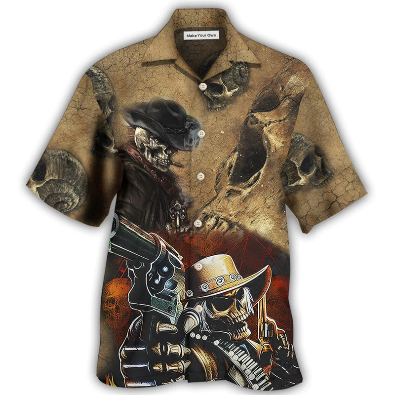 Hawaiian Shirt / Adults / S Skull I'm A Grumpy Old Man - Hawaiian Shirt - Reefox