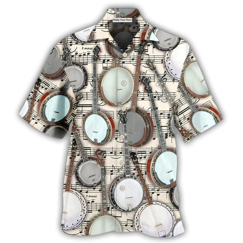 Hawaiian Shirt / Adults / S Banjo Music Love Life Is Better With A Banjo - Hawaiian Shirt - Reefox