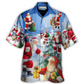 Hawaiian Shirt / Adults / S Christmas Santa Claus Is Coming Story Night Art Style - Hawaiian Shirt - Reefox