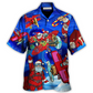 Hawaiian Shirt / Adults / S Christmas No Reindeer Any More Santa Loves Airplane Magic Night - Hawaiian Shirt - Reefox