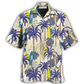 Hawaiian Shirt / Adults / S Surfing Tropical Tree - Hawaiian Shirt - Reefox