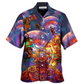 Hawaiian Shirt / Adults / S Diving With Big Jellyfishes In Fantasy Under Sea - Hawaiian Shirt - Reefox