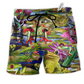 Beach Short / Adults / S Frog Love Lake So Much - Beach Short Reefox - Owls Matrix LTD