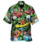 Water Rafting Lover Style Flower Tropical - Hawaiian Shirt - Reefox