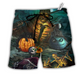 Beach Short / Adults / S Halloween Skull Dark Scary - Beach Short Reefox - Owls Matrix LTD