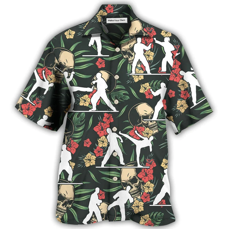 Taekwondo Tropical Floral - Hawaiian Shirt - Reefox