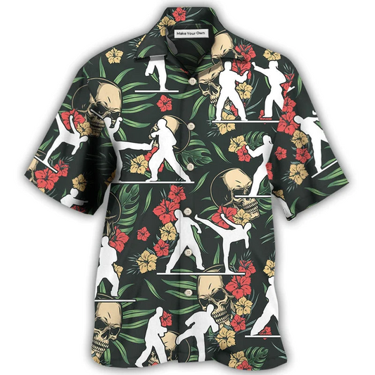 Taekwondo Tropical Floral - Hawaiian Shirt - Reefox