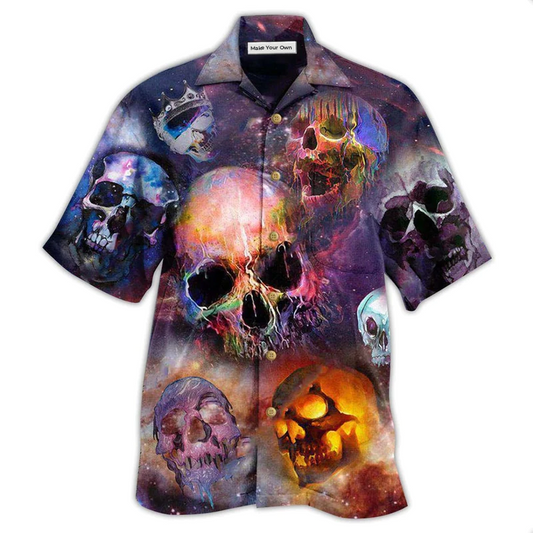 Hawaiian Shirt / Adults / S Skull Life Is Short Don't Turn Into Skull - Hawaiian Shirt - Reefox