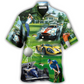 Hawaiian Shirt / Adults / S Racing And Golf Lover - Hawaiian Shirt - Reefox