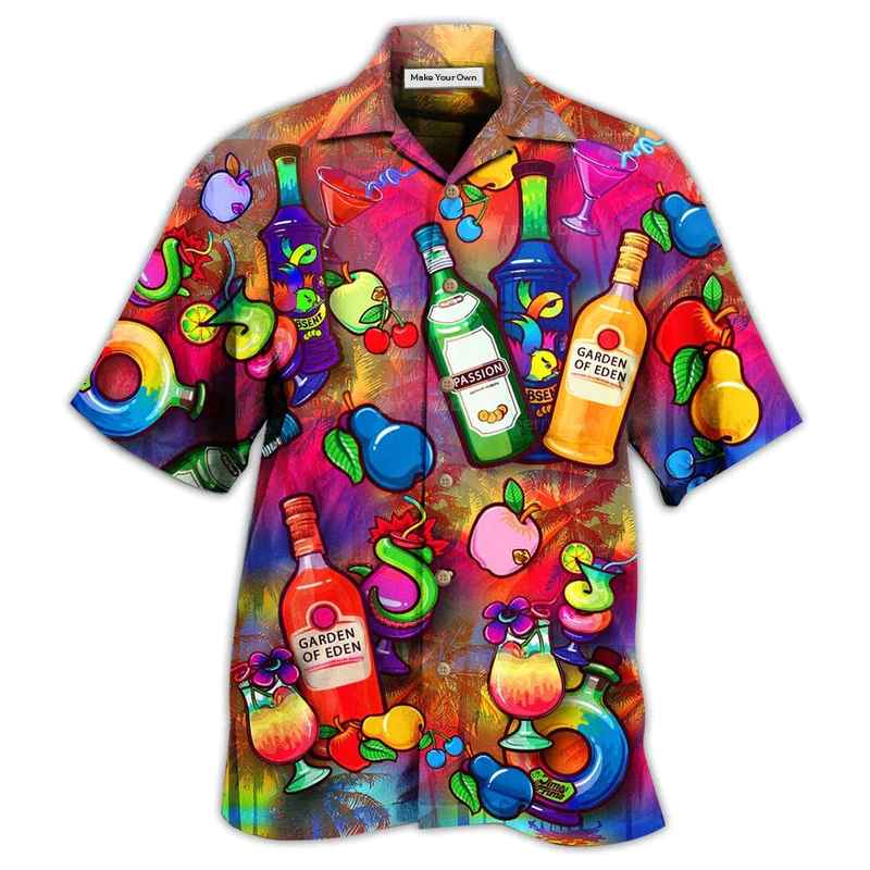 Hawaiian Shirt / Adults / S Wine Fruit Love It - Hawaiian Shirt - Reefox