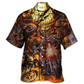 Skull Motorcycle Racing Fast Fire New - Hawaiian Shirt - Reefox