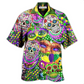 Hawaiian Shirt / Adults / S Skull Mardi Gras - Hawaiian Shirt - Reefox