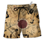Beach Short / Adults / S Music Amazing Guitar Vintage - Beach Short Reefox - Owls Matrix LTD