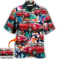 Hawaiian Shirt / Adults / S Car Beetle Car Luxury Tropical Flower Custom Photo - Hawaiian Shirt - Reefox