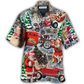 Hawaiian Shirt / Adults / S Hot Rod Merry Christmas Funny - Hawaiian Shirt - Reefox