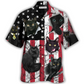 Hawaiian Shirt / Adults / S Black Cat Independence Day - Hawaiian Shirt - Reefox