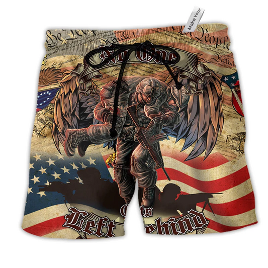 Beach Short / Adults / S Veteran No One Left Behind - Beach Short Reefox - Owls Matrix LTD