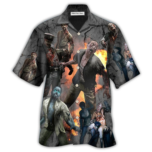 Hawaiian Shirt / Adults / S Zombie Apocalypse - Hawaiian Shirt - Reefox