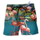 Beach Short / Adults / S Flamingo You're Flamazing Style - Beach Short Reefox - Owls Matrix LTD