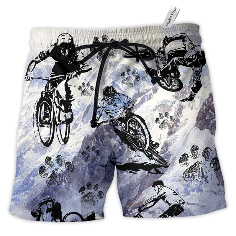Beach Short / Adults / S Bike I Like Dogs - Beach Short Reefox - Owls Matrix LTD