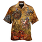 Hawaiian Shirt / Adults / S Octopus Steampunk Vintage Style - Hawaiian Shirt - Reefox