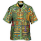 Hawaiian Shirt / Adults / S Tiki Mask Tropical Hawaii Sur Board And Palm Leaves - Hawaiian Shirt - Reefox