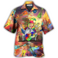 Hawaiian Shirt / Adults / S Hippie Ukulele Hippie Let It Be - Hawaiian Shirt - Reefox