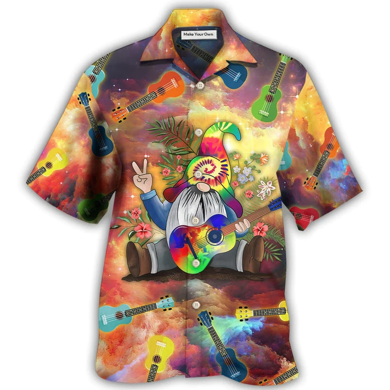 Hawaiian Shirt / Adults / S Hippie Ukulele Hippie Let It Be - Hawaiian Shirt - Reefox