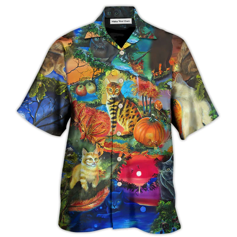 Hawaiian Shirt / Adults / S Cat Secret Another World - Hawaiian Shirt - Reefox
