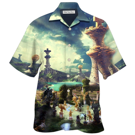 Hawaiian Shirt / Adults / S Chess Is A Funny Game Blur - Hawaiian Shirt - Reefox